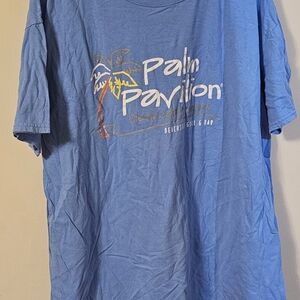 2x Blue Palm Pavillion tshirt